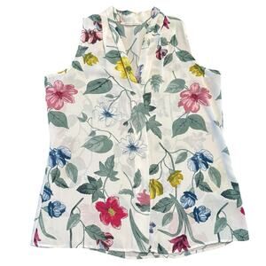 Violet + Clare Women’s floral tank blouse Size M